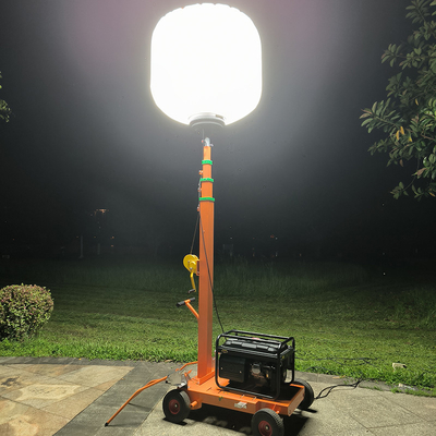 Telescópico Generador de torre de luz portátil portátil de 1400W lámparas de globo led 224000lm