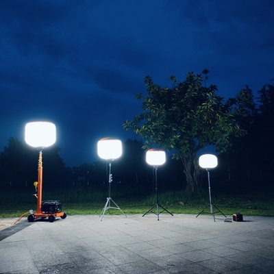 1200Watt LED Luces de globo Torre trípode Luces de trabajo al aire libre para contratistas