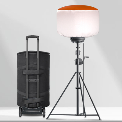 AC220V Portátil LED Luz de trabajo 1400W Lugar de trabajo LED Balón Torre de luz para la aplicación de la ley