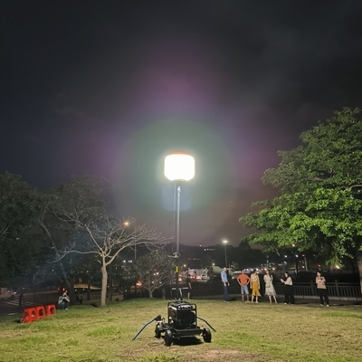 IP65 resistente al agua 500W 800W 1400W Luces móviles de globo solar portátil generador de luz de la torre de trabajo LED
