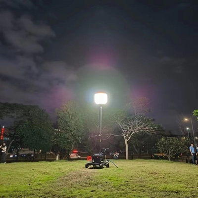 Trabajo en la carretera 60-1400W Luz LED de globo móvil portátil con temperatura de color de 5000K