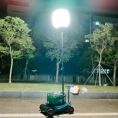 1400W Alto brillo sin resplandor de globo Torre de luz trípode para la construcción Minería