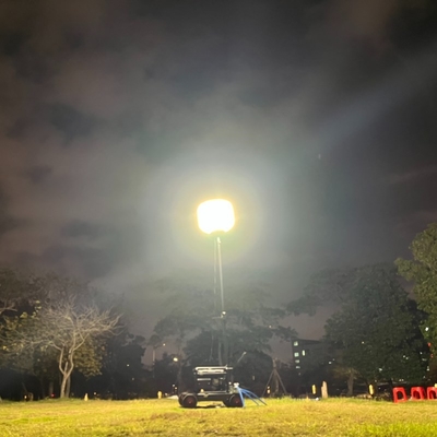 Luz de trabajo de globo LED industrial de 500W en el soporte telescópico de trípode móvil certificado ETL