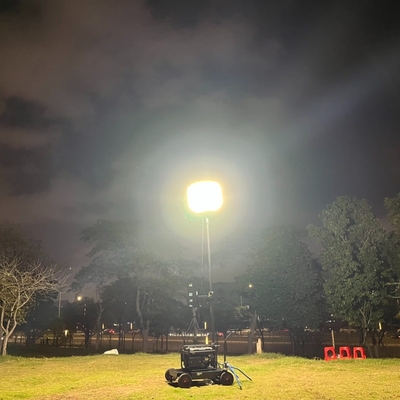 Luz de trabajo de globo LED industrial de 500W en el soporte telescópico de trípode móvil certificado ETL