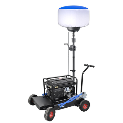 Término de manivela de mano LED luces de globo al aire libre 600W Torre de luz móvil para contratista