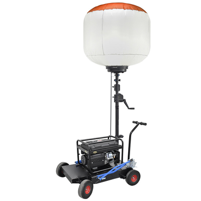 Telescópico LED Torre de luz de globo de 1400W lámpara de torre de luz móvil para sitios de construcción