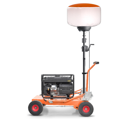 Torre de luz de globo LED de 700W 112000lm Torre de luz de construcción de alto brillo para obras de carretera