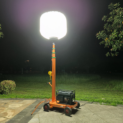 Torre de luz de telescopio LED de alta potencia 1400W Luces de torre de aire libre de globo para industriales