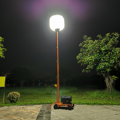 Tamaño de construcción globos torre de luz de construcción 80000lm 500W generador diesel torre de luz
