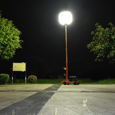AC220V Portátil LED Luz de trabajo 1400W Lugar de trabajo LED Balón Torre de luz para la aplicación de la ley