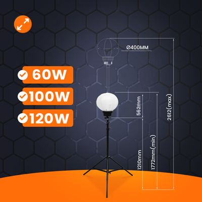 120W Led RGB Torre de luz de globo Versátil Torre de luz portátil para eventos al aire libre