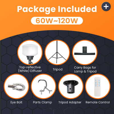 Luz de globo LED al aire libre 120W 150W Torre de luz móvil para fiestas