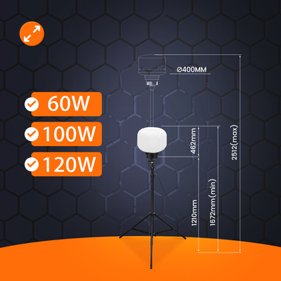 Luz de globo LED al aire libre 120W 150W Torre de luz móvil para fiestas