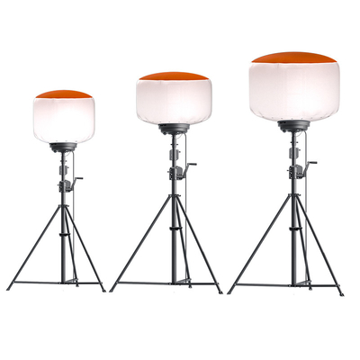 Torre de luz de trípode de manivela de elevación manual 320W Luces de globo al aire libre para publicidad