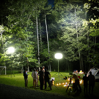Tripod LED Luces de globo 200W Luna de globo Torre de iluminación para acampar al aire libre