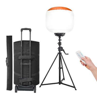 Portátil Movable 800W Torre de luz de globo Alto brillo Para obras de construcción Trabajos de carreteras Luz de trabajo temporal