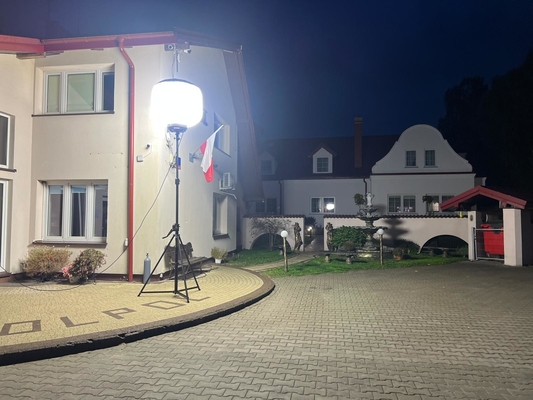 1000W Torre de luz de globo portátil móvil sin sombras Iluminación de seguridad para sitios de construcción, obras de carreteras, fiestas, eventos, luz de rescate