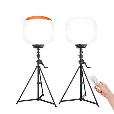 1200W AC100-277V Inodoro LED Balón de trabajo Torre de luz fácilmente móvil para la construcción