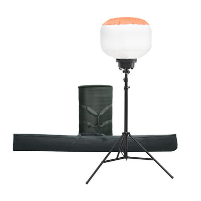 Torre de luz con globo LED inflada de 10 pies con tiempo de inflado de 5 minutos y temperatura de color de 5000K