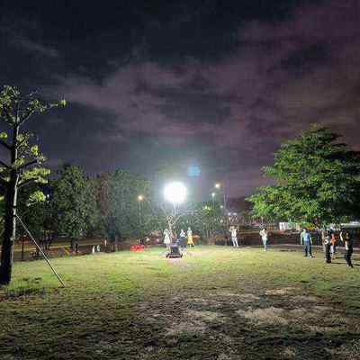 Foco LED exterior de 36W personalizado de fábrica, reflector ajustable, altura de mástil ajustable para campamentos de ayuda en desastres