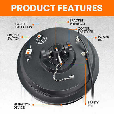 Luz de globo LED de 500W-1400W IP65 50000Hrs Cobertura omnidireccional de 360°