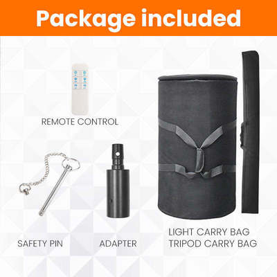 Portable LED Balloon Light with 360° Beam Angle 50000 Hours Lifespan and 5000K Color Temperature for Outdoor Construction